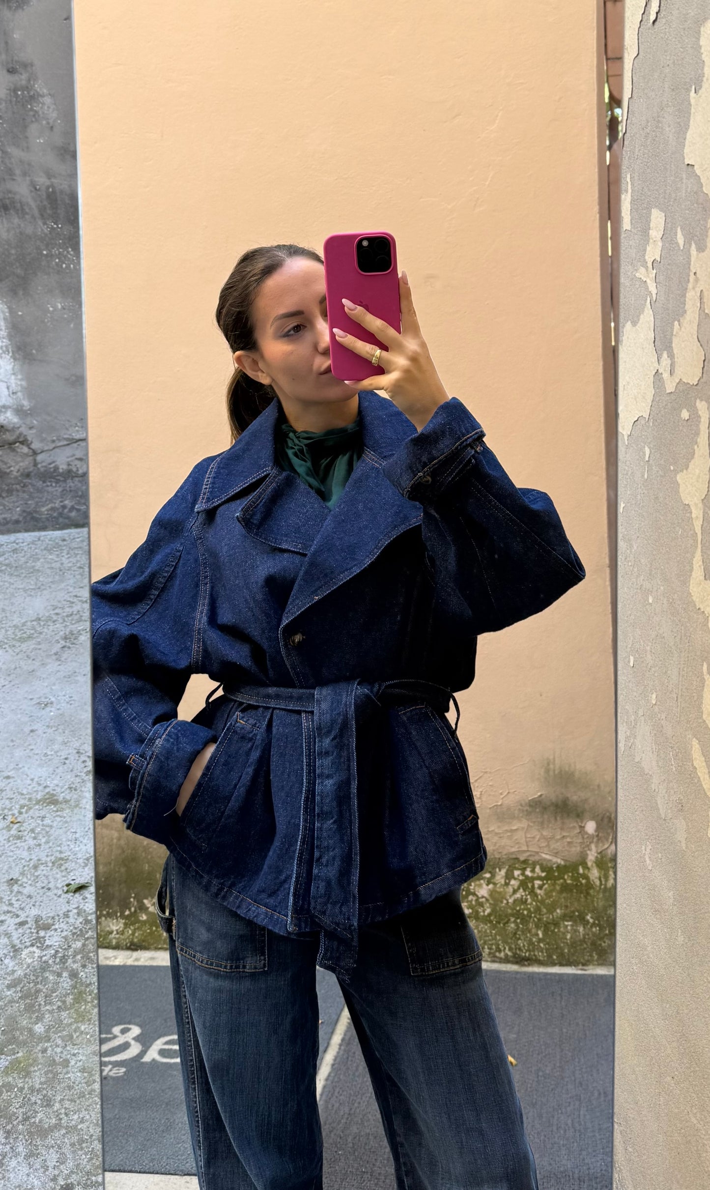 Trench denim Kontatto
